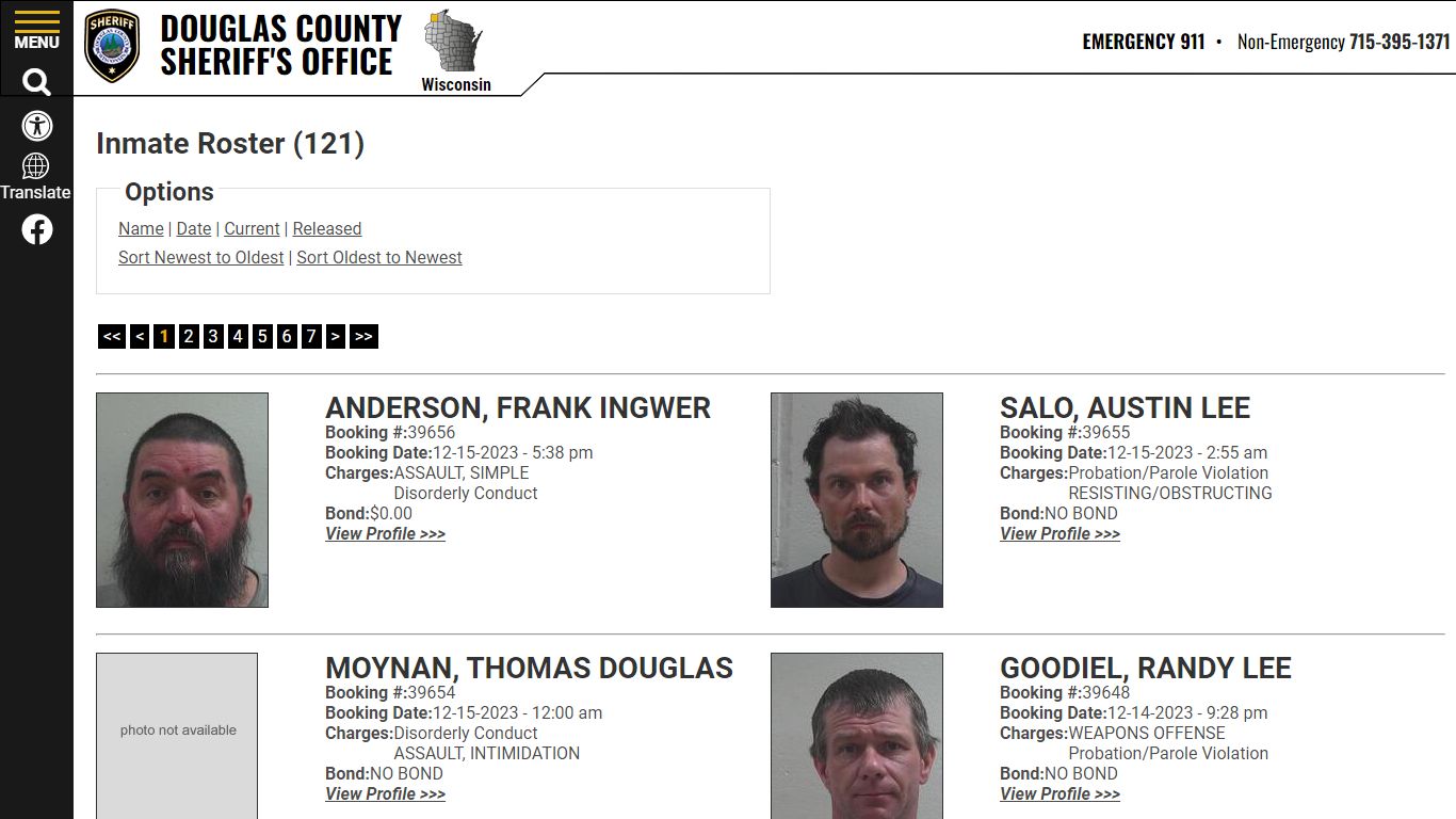 Inmate Roster - Current Inmates Booking Date Descending - Douglas ...